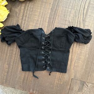 I.AM.GIA Corset Crop Top